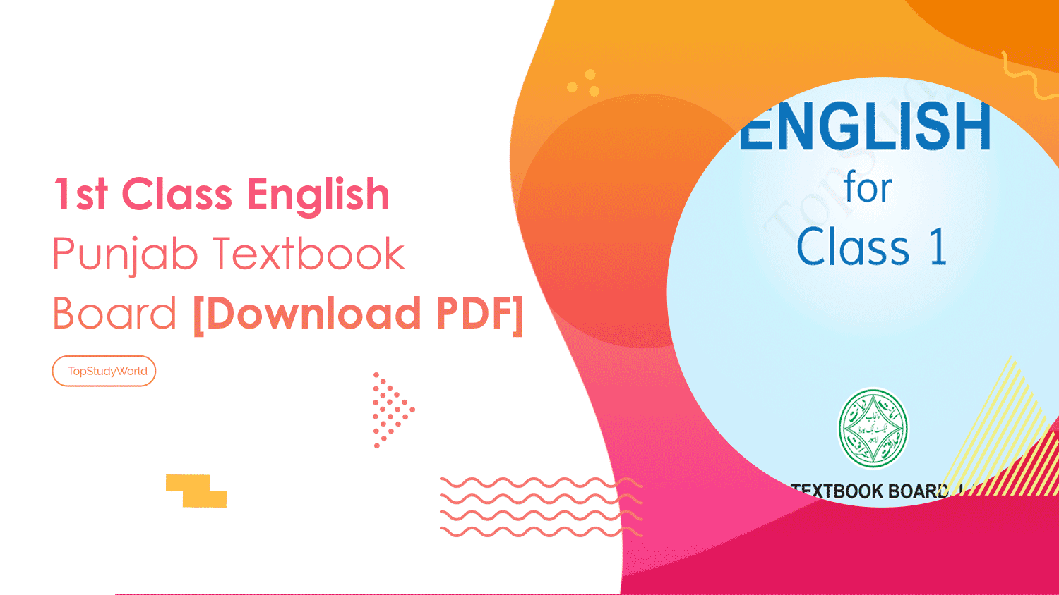 1st Class English Punjab Textbook Board Download PDF Top Study World
