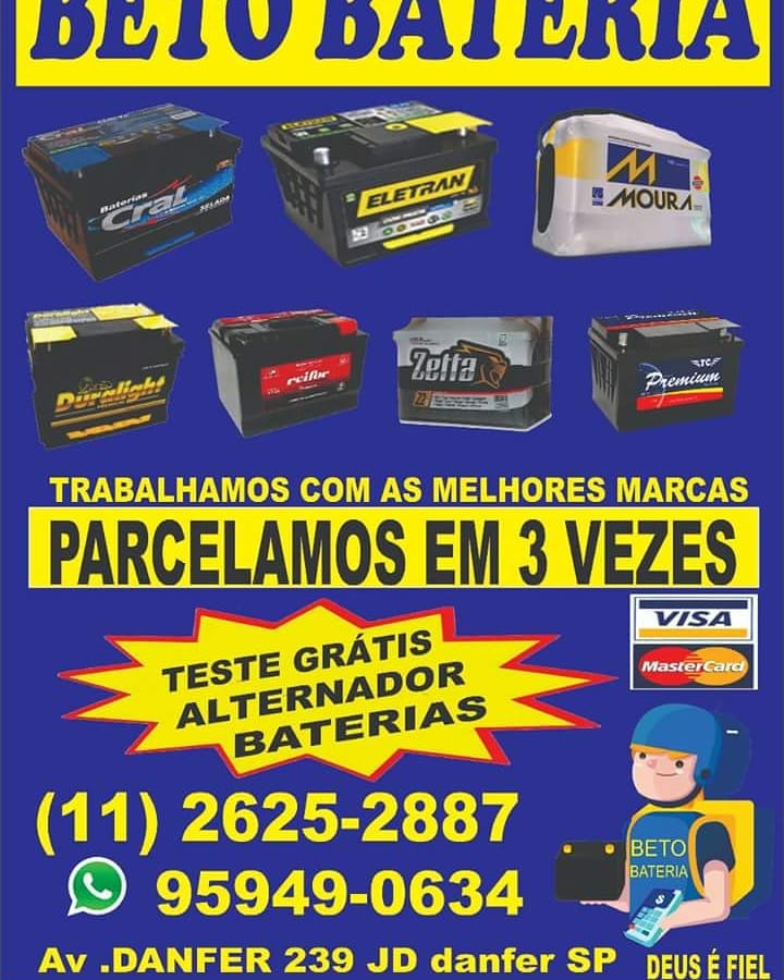 Bateria de Automóvel: Beto Baterias