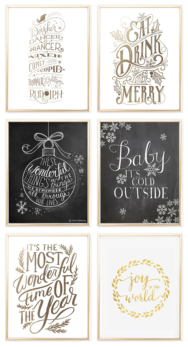 6 Festive Prints to Frame this Christmas | Permanent Procrastination