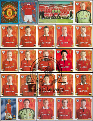 Manchester United Champions League 1999 Merlin stickers football Manchester United 1998/99