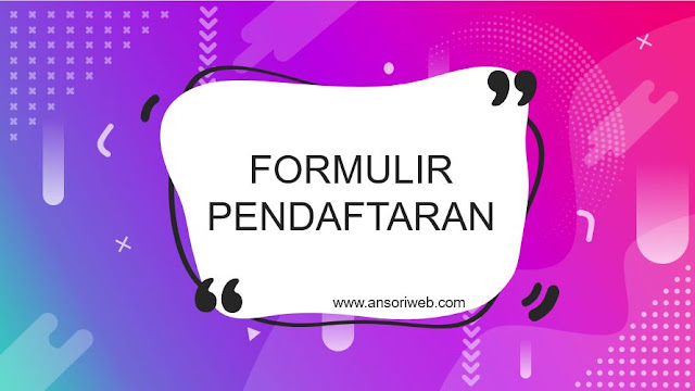 Cara Membuat Formulir Pendaftaran Sederhana