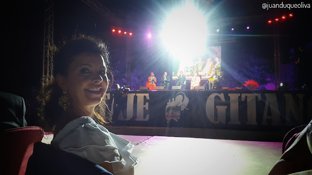 María José Santiago y Cañeta de Málaga en el escenario