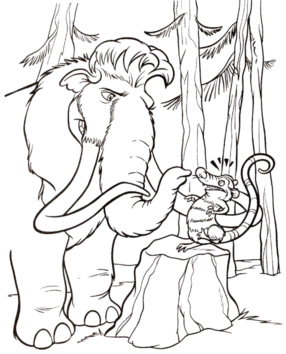 ice age coloring pages - photo #33