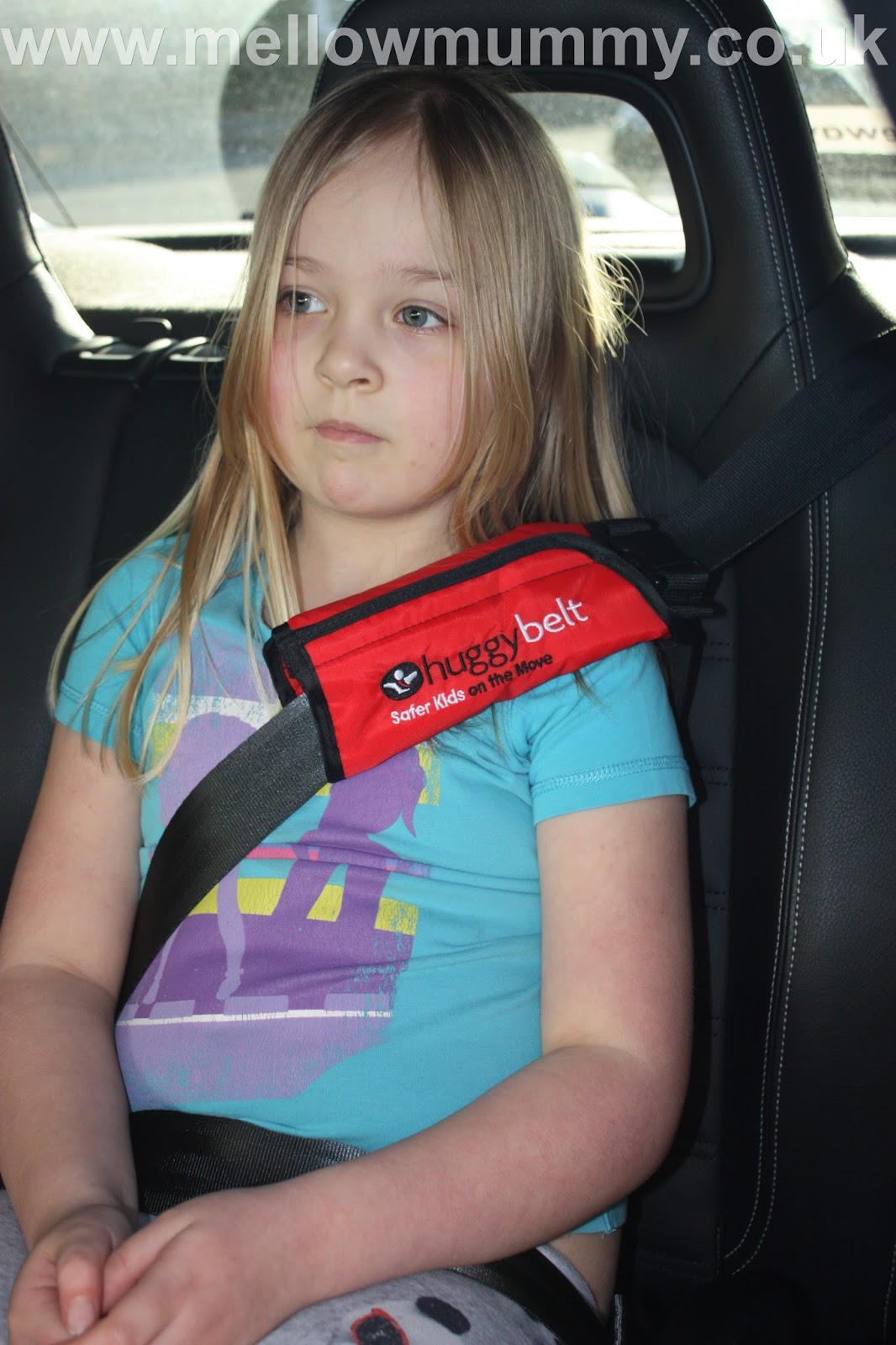 Mellow Mummy Huggybelt Car Seat Belt Safety for Children Taking