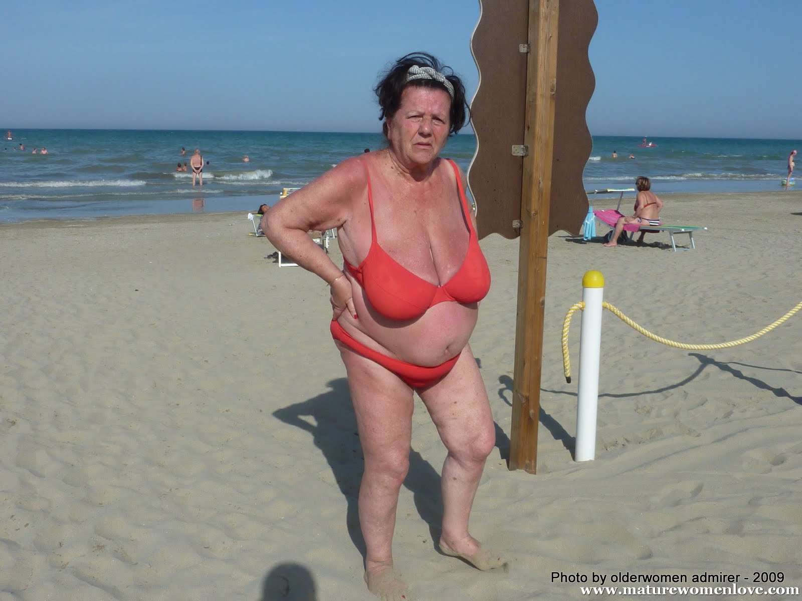 Granny at the beach