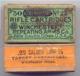Antique 22 Long Winchester Box