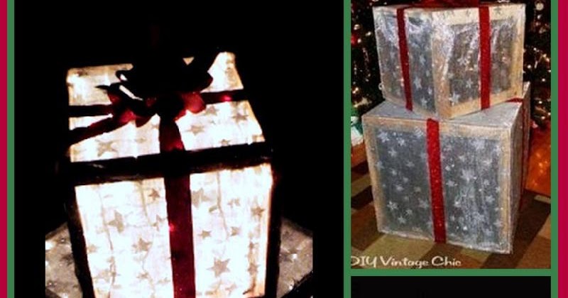 Dollar Store Crafter: Make Your Own Outdoor Lighted Christmas Presents ...