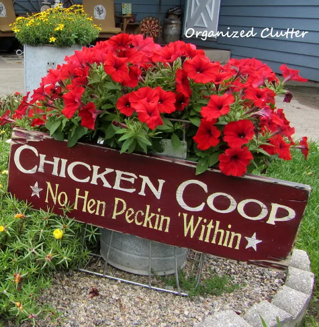 Rustic Chicken Coop Sign