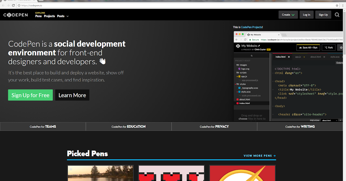 CodePen - Desarrollo SW