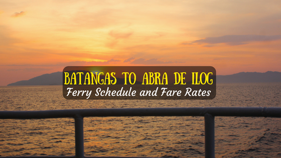 Batangas to Abra de Ilog ferry schedule