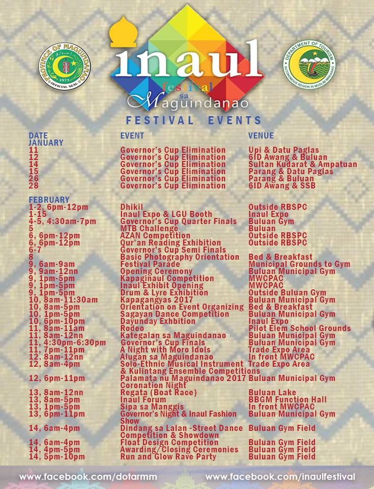 Inaul Festival Schedule