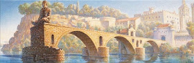 17-Meditation-Sur-Le-Pont-D-Avignon-Jeff-Mihalyo-Symbolism-and-Narrative-in-Surreal-Oil-Paintings-www-designstack-co