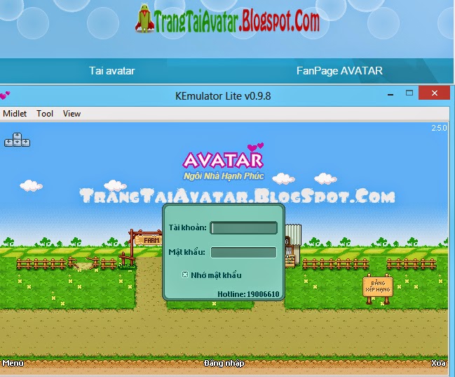 Avatar pc , Hướng dẫn chơi game avatar trên pc