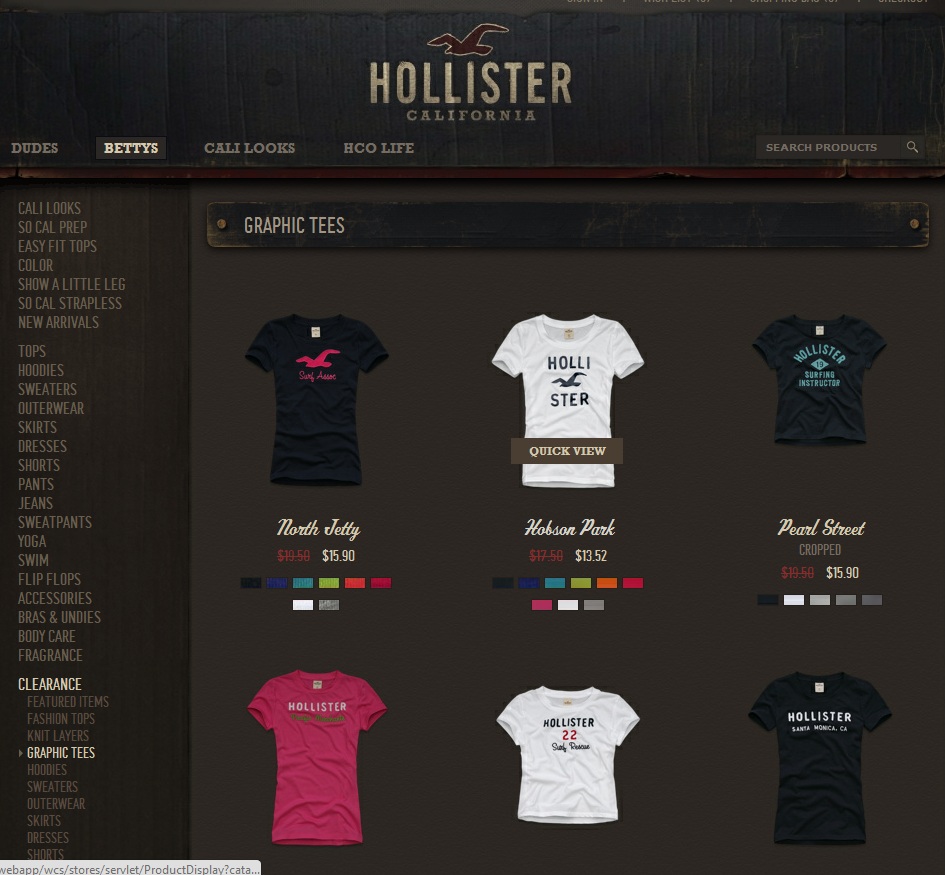 hollister schedule website