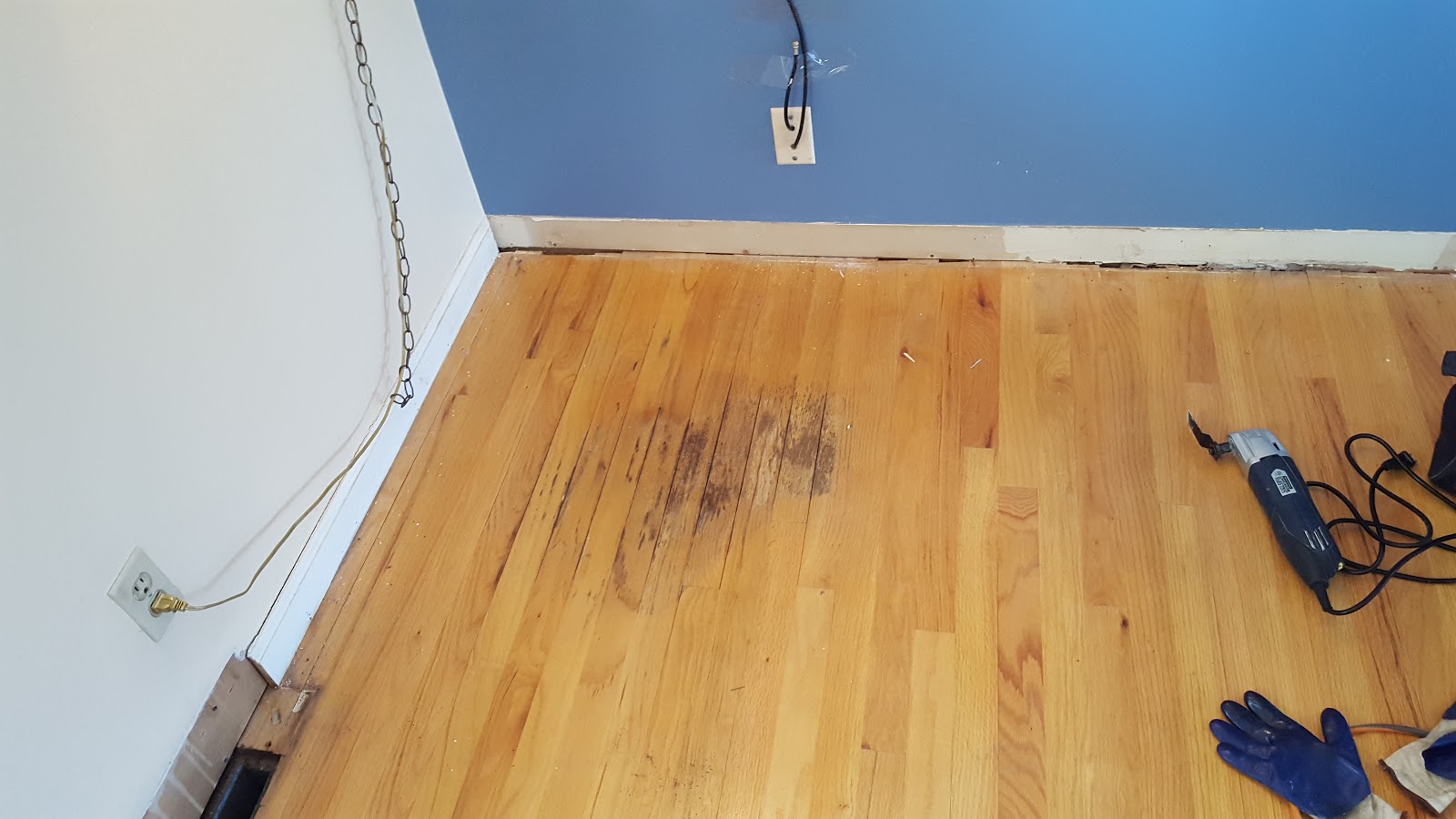 Just Three Things Floor refinishing, wood bleach