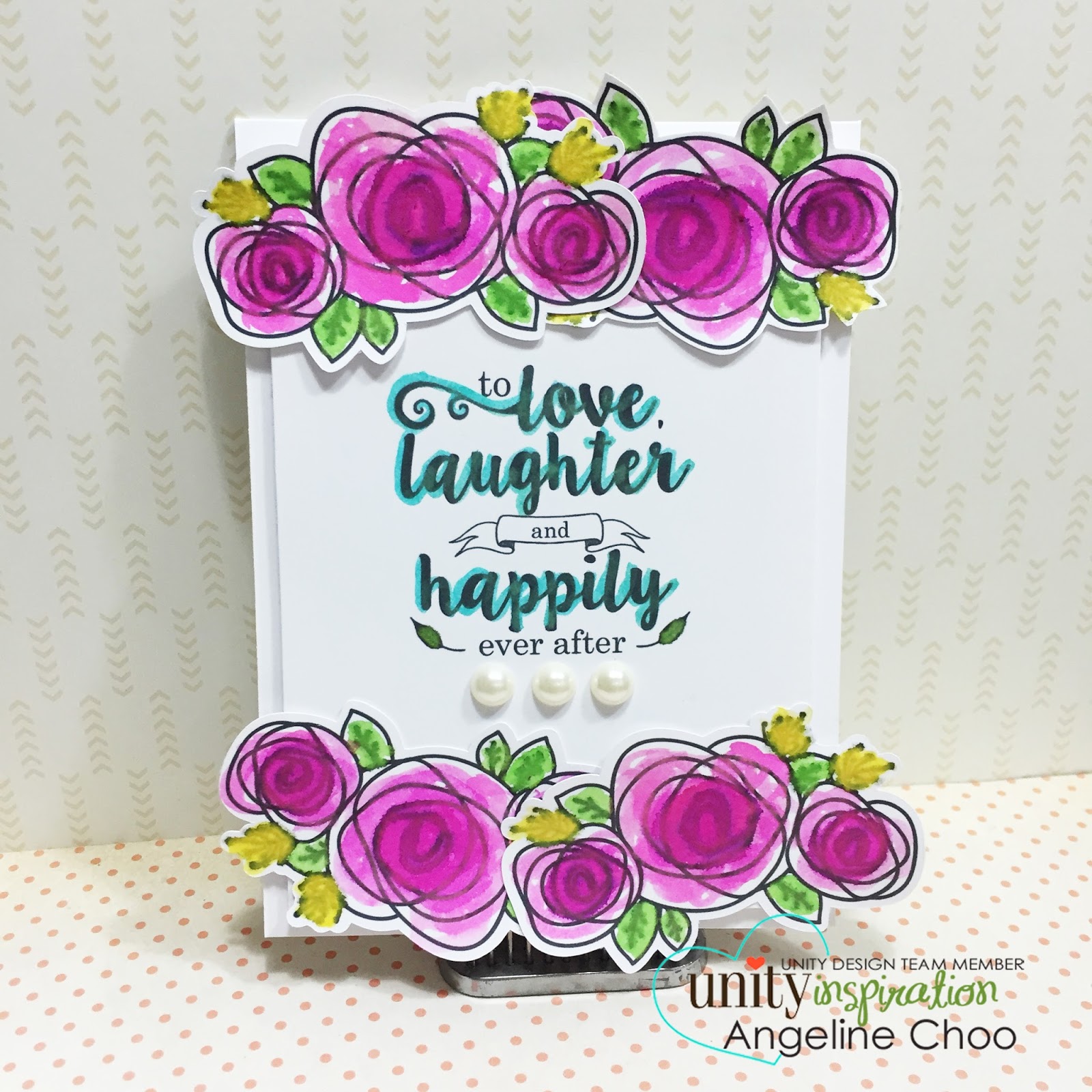 ScrappyScrappy: Love, laughter and happily ever after #scrappyscrappy #unitystamp #card #dylusions #stamp
