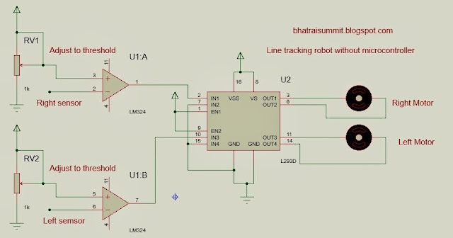 Electronic'S BLOG: Line tracking Robot without Microcontroller