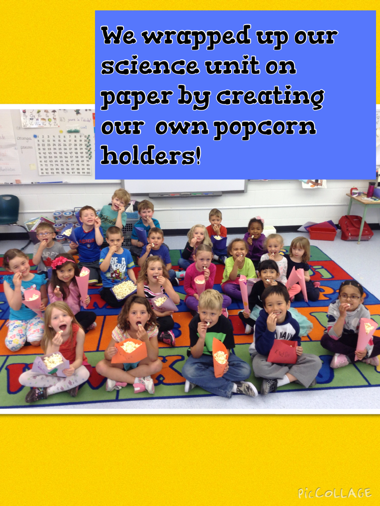 Kindergarten with Mme LagasseKroeker Popcorn party!