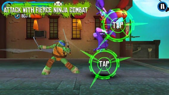 تحميل لعبة سلاحف النينجا الجديدة للأيفون والايباد والايبود Teenage Mutant Ninja Turtles iOS 3.0.1