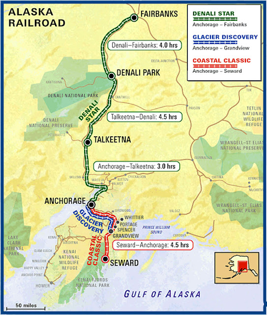 Alaska Railroad Route Map picture