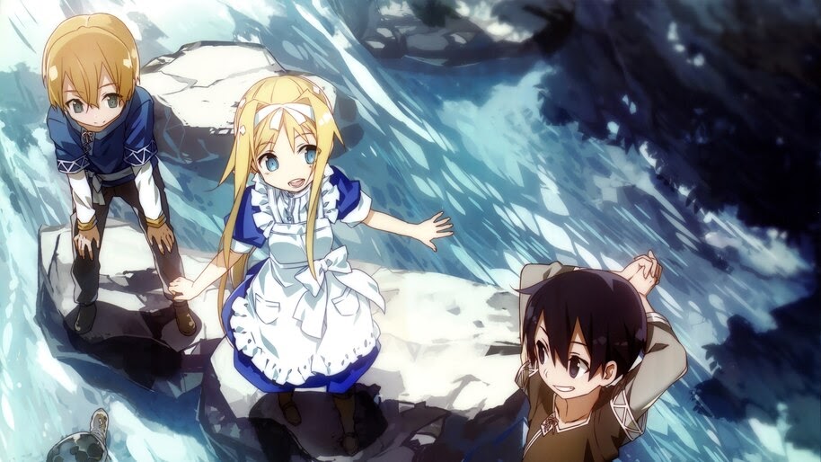 Alice, Kirito, Eugeo, Sword Art Online Alicization, 8K, #4.1895