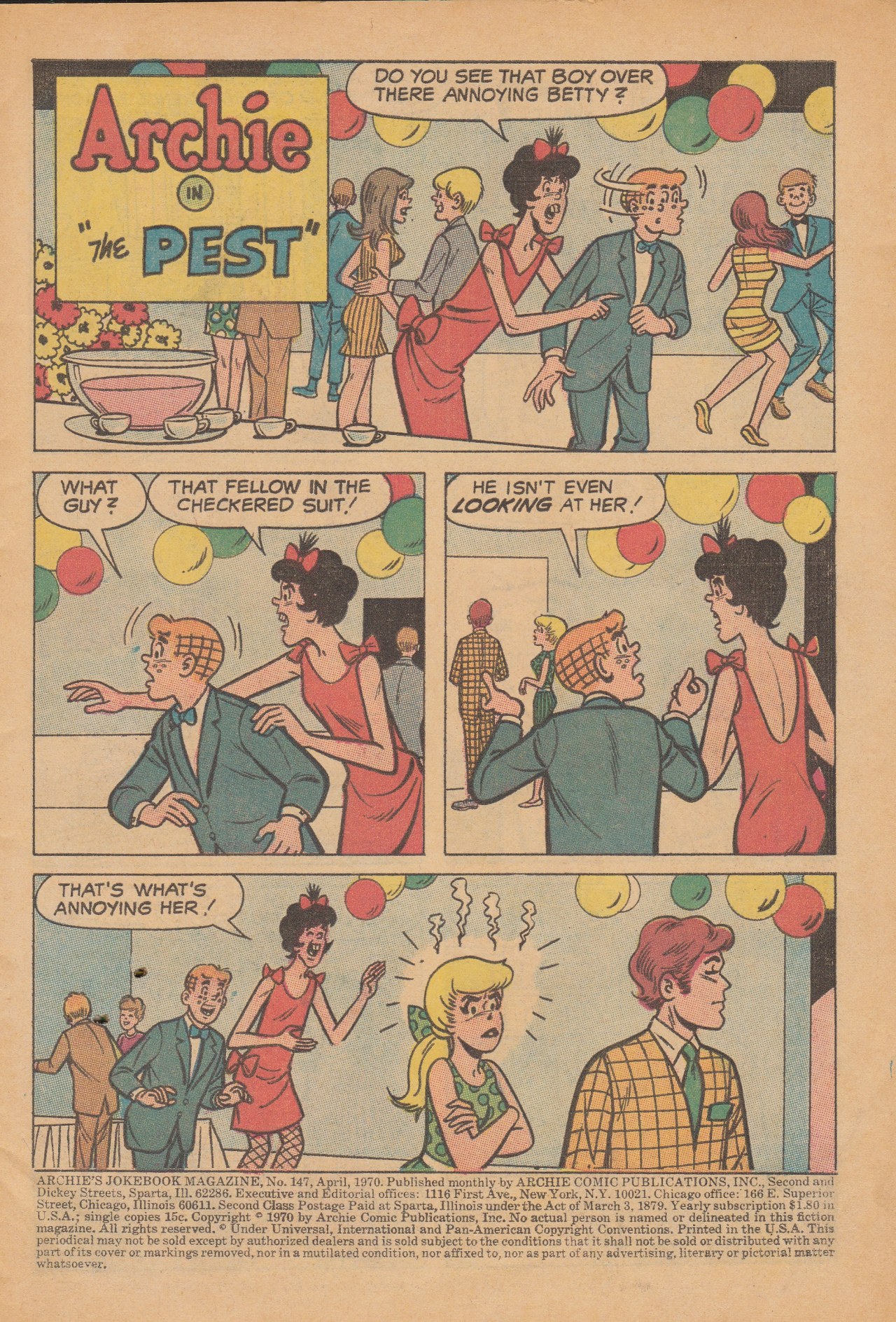 Read online Archie's Joke Book Magazine comic -  Issue #147 - 3