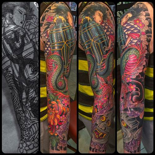 10 Beautifully Twisted Snake Lady Tattoos