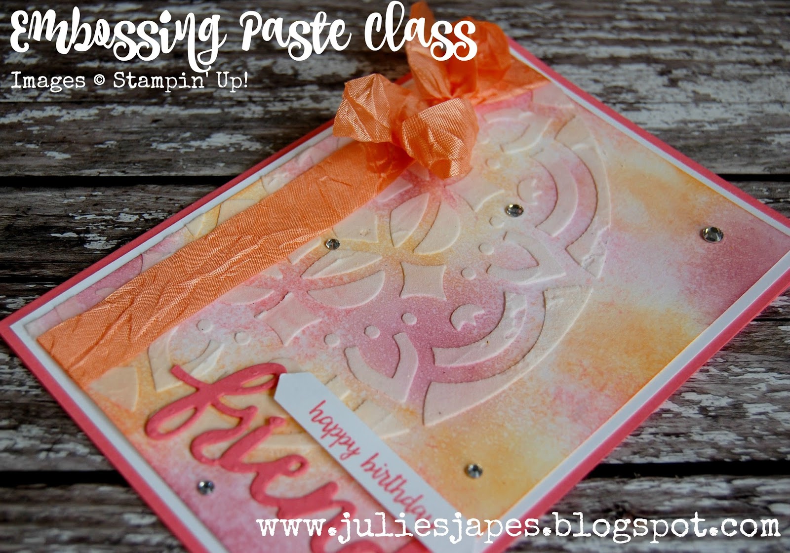 Julie Kettlewell Stampin Up UK Independent Demonstrator Order