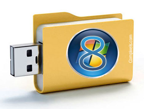 installer Windows 8 2 Go USB