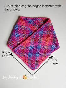 Planned Color Pooling Bohemian Cowl - Free Crochet Pattern