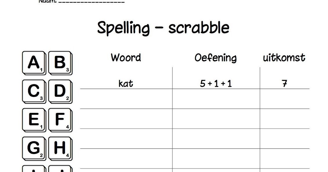 Onderwijs en zo voort.....: 3454. Spelling oefenen : Oefenen met