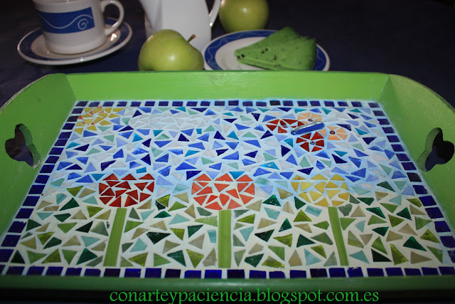 Bandeja de mosaico