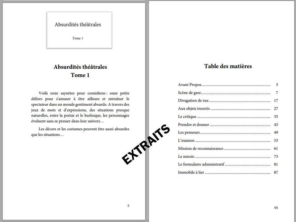 d'arnaudy, théâtre, absurde, abusdités théâtrales, edilivre, ISBN : 9782334109819