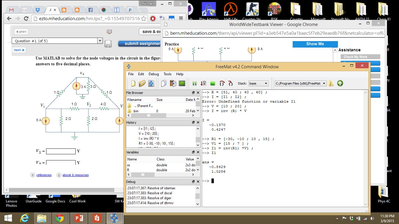 Engineering 44 MAPRYOR matrix laboratory