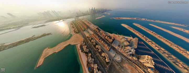 Dubai, UAE - 12 Incredible 360° Aerial Panoramas of Cities Around the World