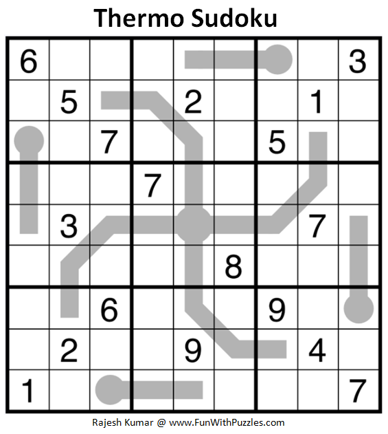 Thermo Sudoku (Daily Sudoku League #186)