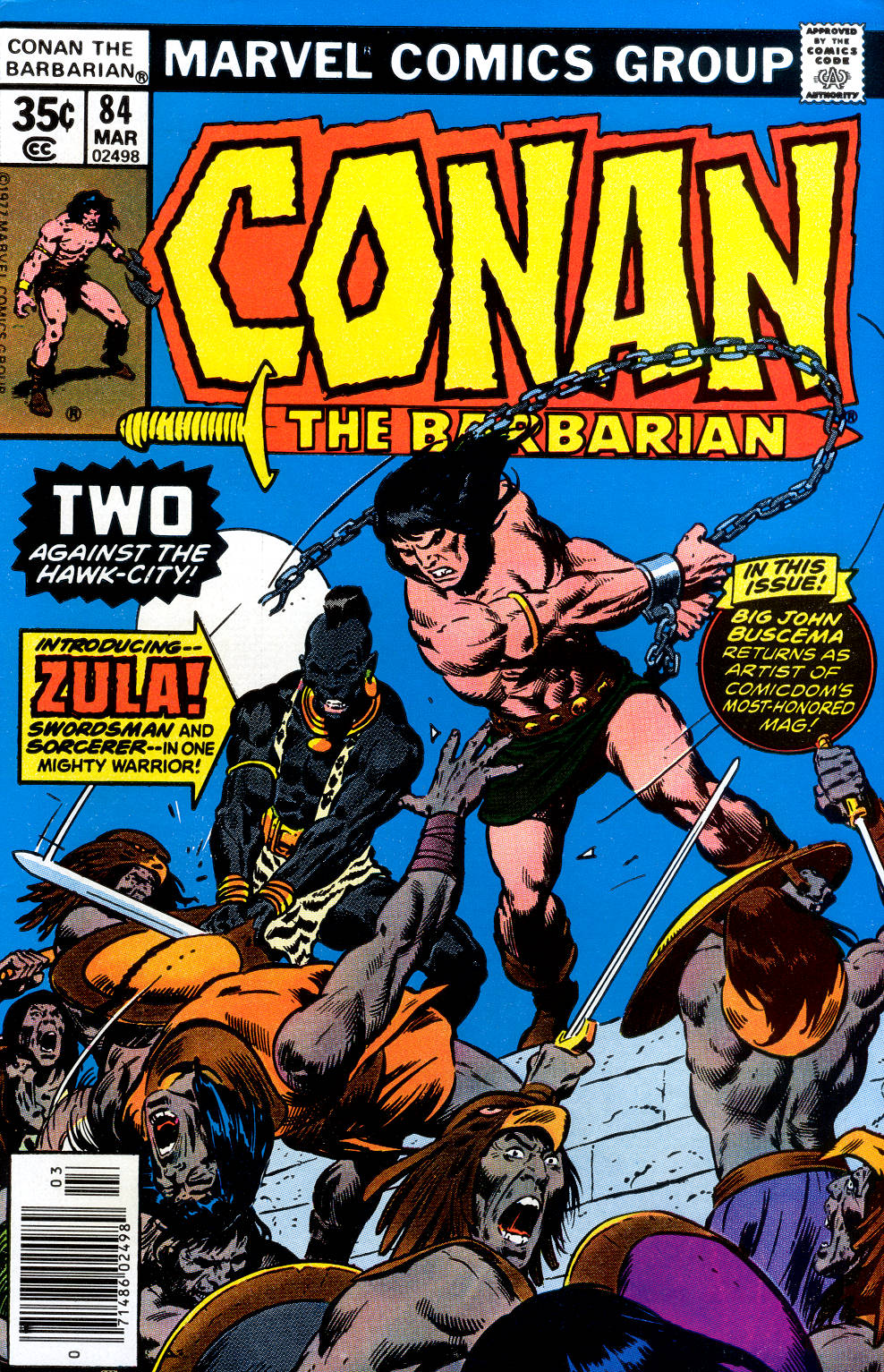 Read online Conan the Barbarian (1970) comic -  Issue #84 - 1