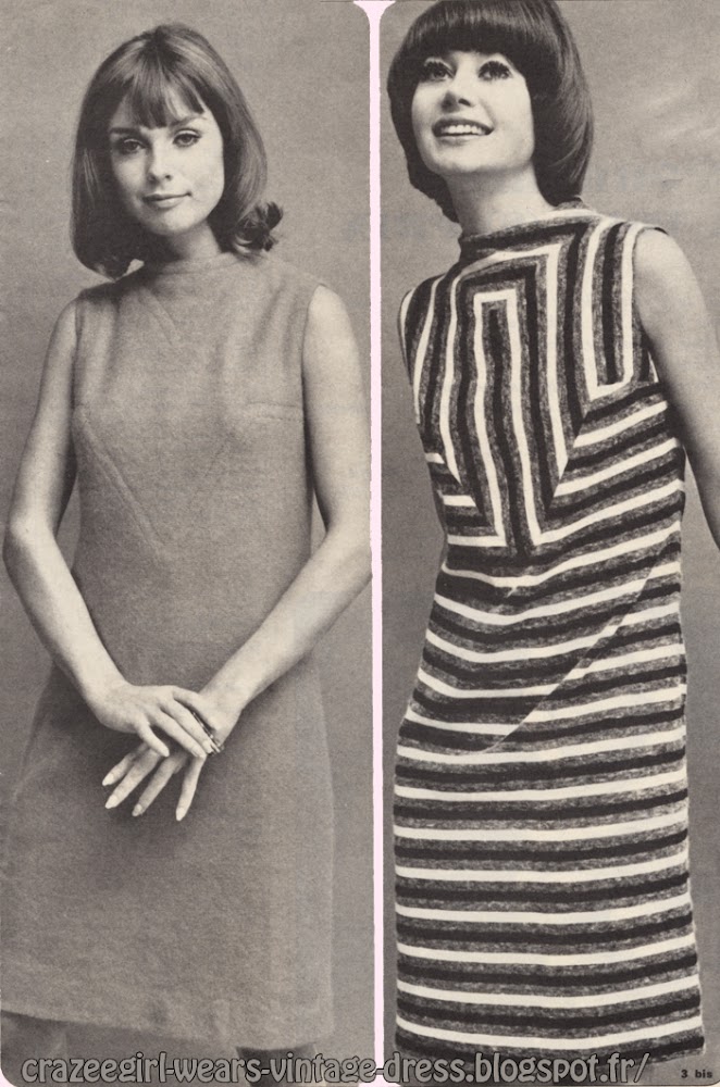 dress 1967 stripe striped 60s 1960