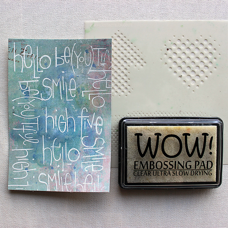 Riikka Kovasin Paperiliitin Embossed cards GDT Wow Embossing Powders