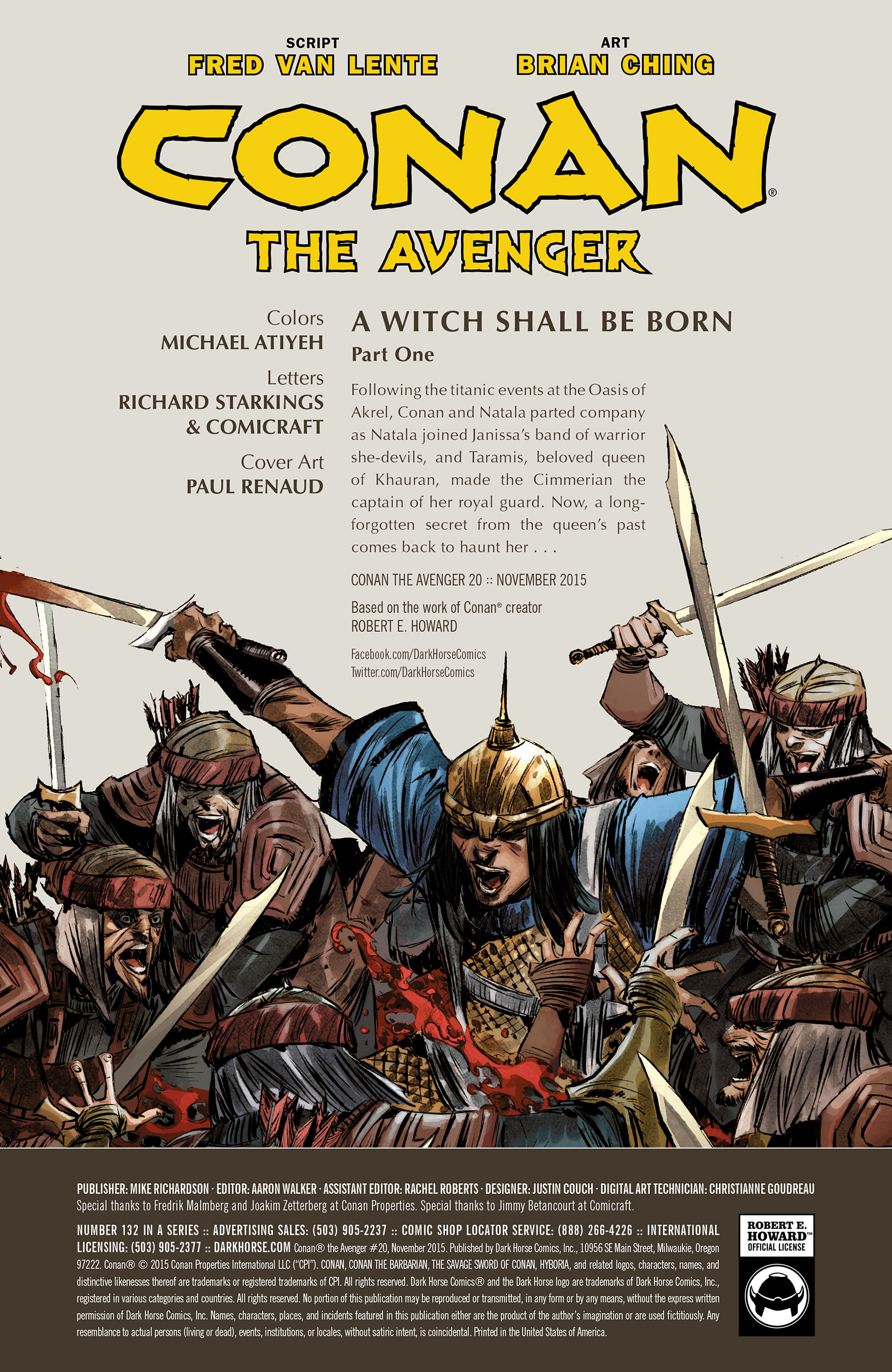 Read online Conan the Avenger comic -  Issue #20 - 2