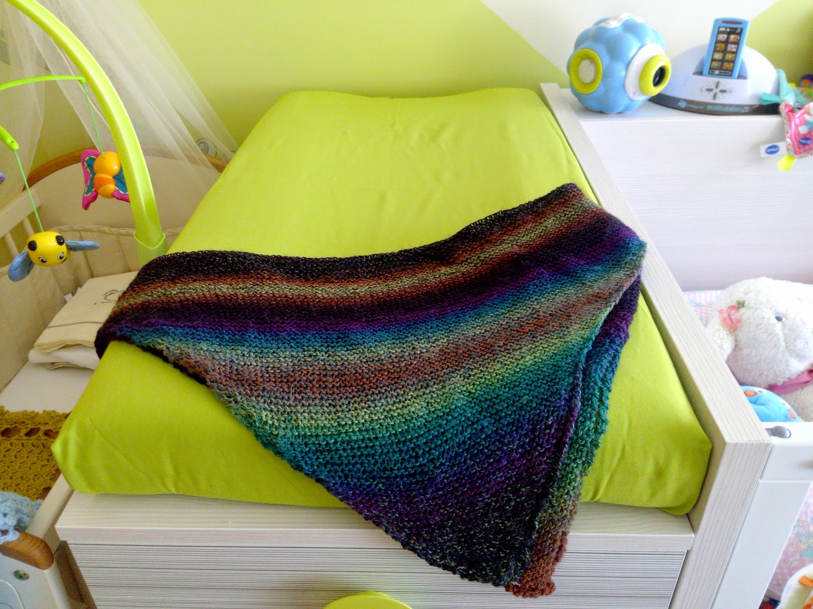 Sock Yarn Baby Blanket Free Knitting Pattern
