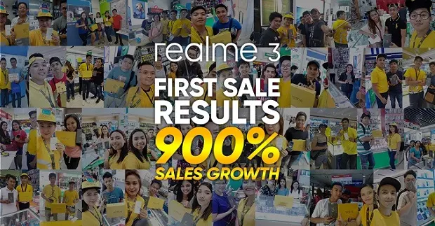 Realme 3 first offline sale surge 900% growth over brand's first in-store sale