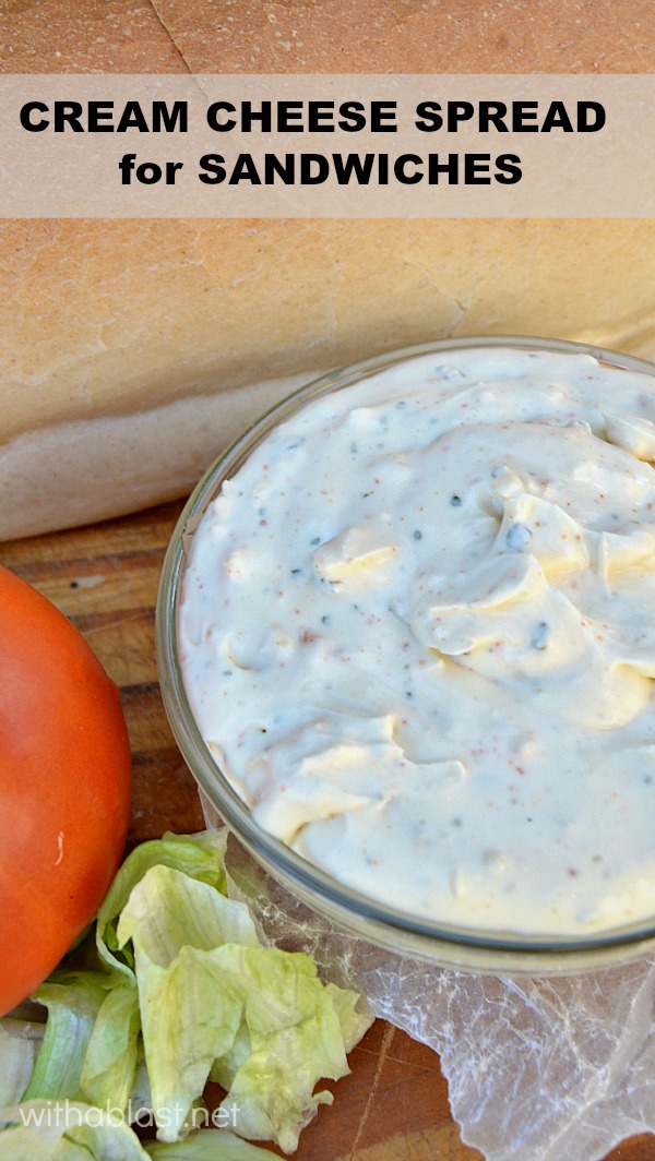 What to do with leftover meat ? Sandwiches of course - use this Cream Cheese Spread to add a delicious pin on an otherwise plain sandwich (also great on wraps & bagels !)