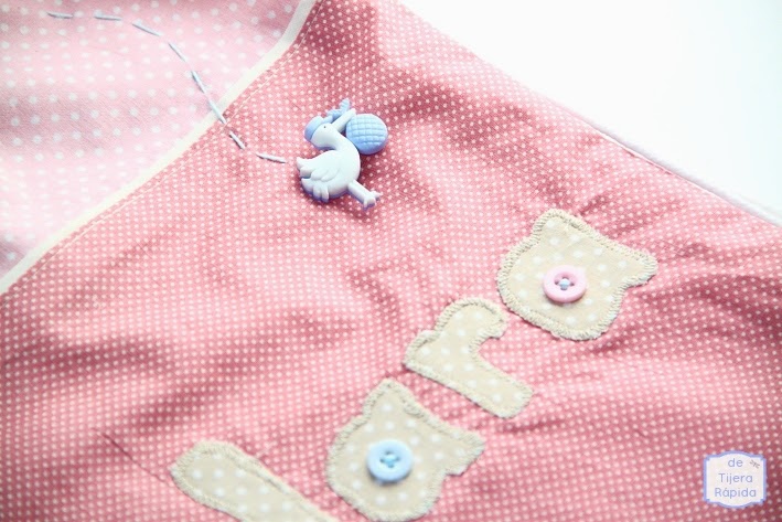 canastilla recien nacida en rosa