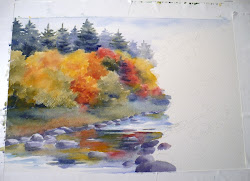 painting watercolor glory autumn landscape predecessors unlike far tell point its