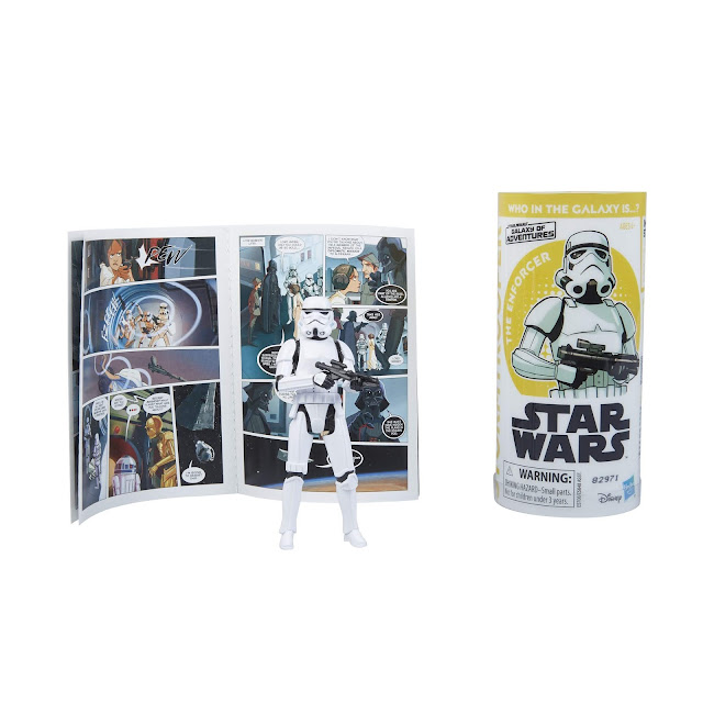 STAR WARS GALAXY OF ADVENTURES IMPERIAL STORMTROOPER Figure and Mini Comic