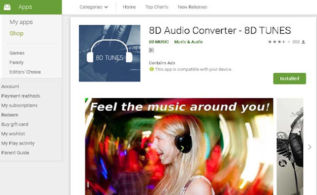 8D audio converter android