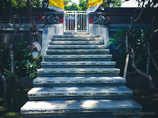 Stairs Steps Of Balinese Hindu Temple Building Architecture In Bali