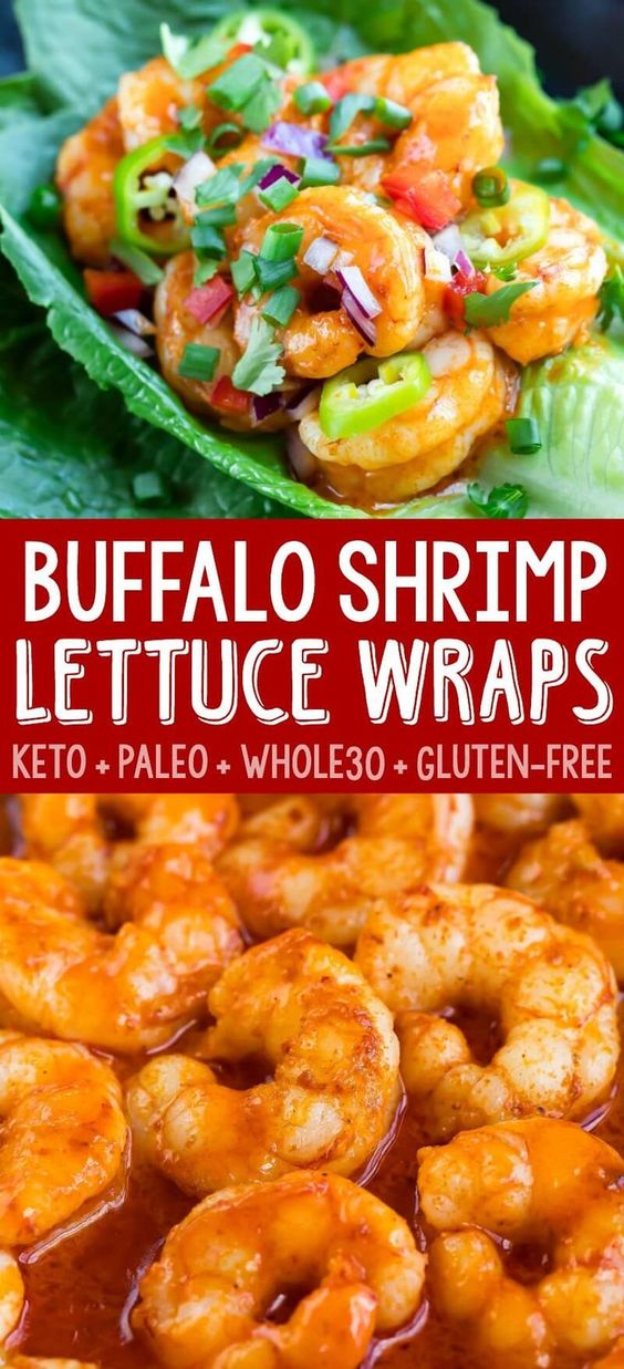 KETO BUFFALO SHRIMP LETTUCE WRAP TACOS Moms Cooking
