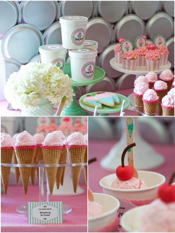 Printable Ice Cream Party Decorations | an ice cream parlor party desserts table party ideas Printable Ice Cream Party Decorations | an ice cream parlor party desserts table party ideas